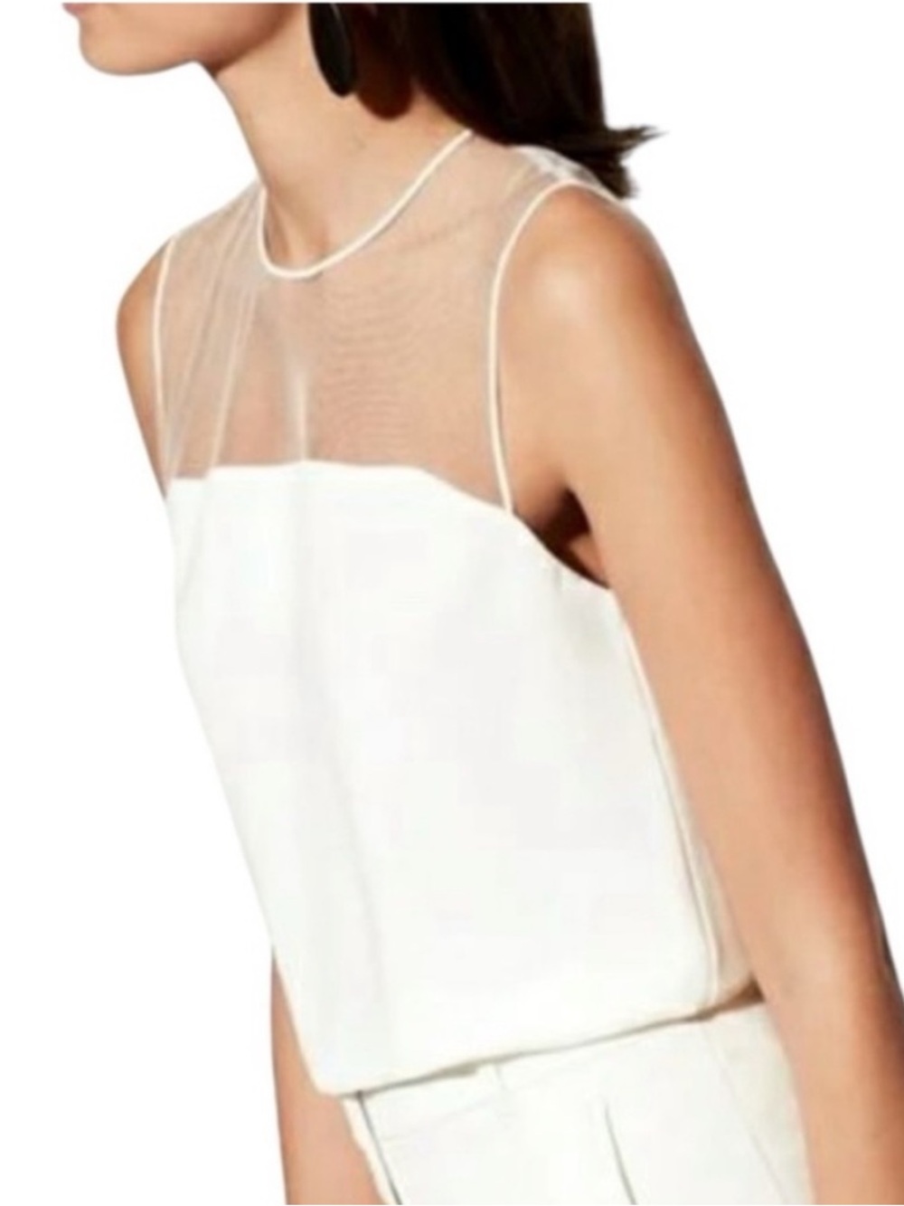 Babaton Lionel blouse sleeveless with mesh upper size XS excellent condition